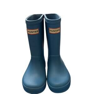 Hunter Rubber Rain Boots Blue Unisex Toddler Size 8/9